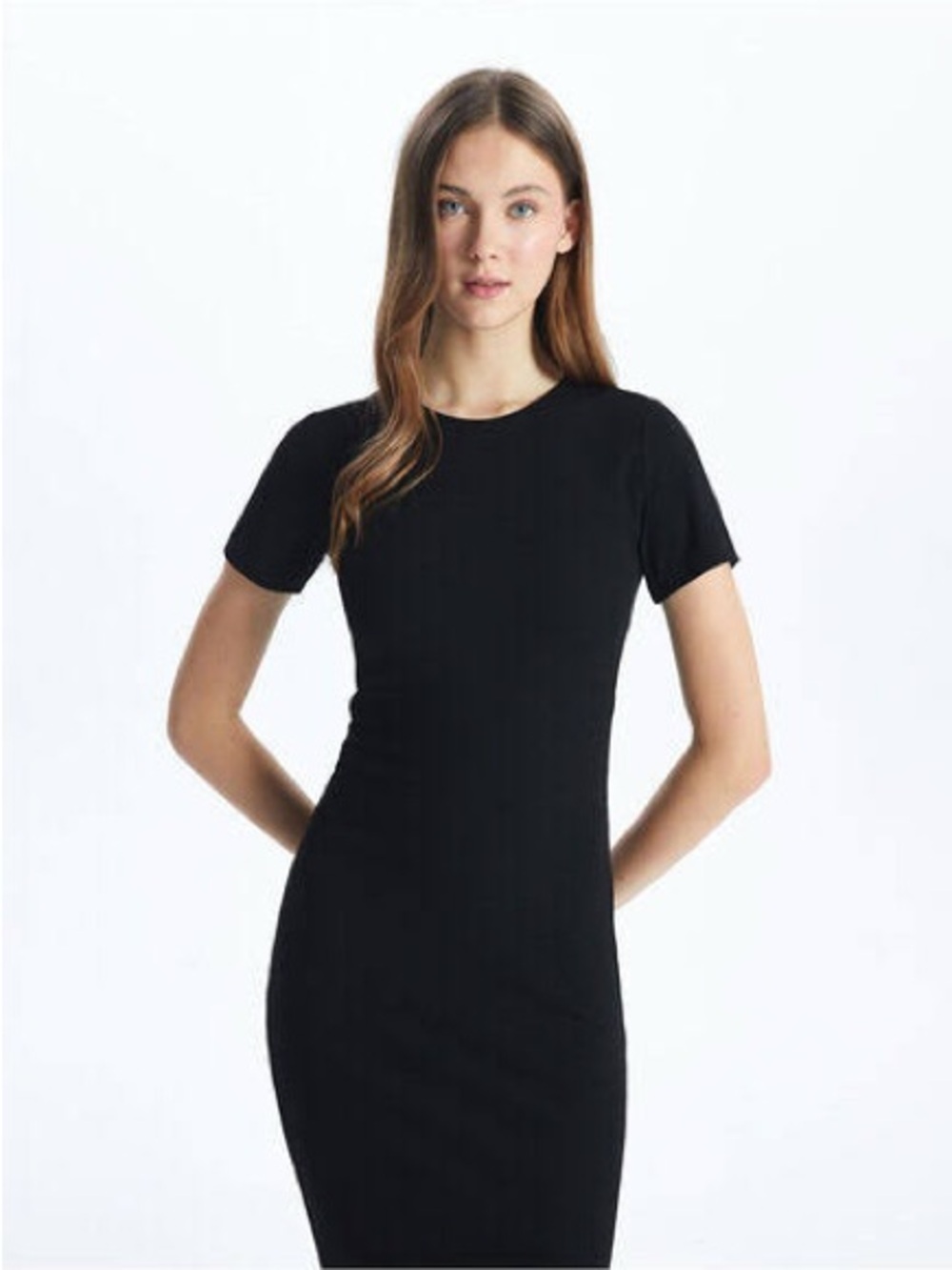 Wilfred Black Short Sleeve Bodycon Dress